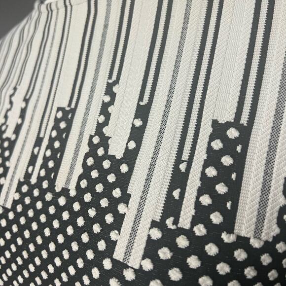 Julia Jordan Woman’s Black White Textured Geometric Sheath Career Dress- Size 10 - Picture 7 of 9